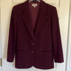 Vintage L.L. Bean Wool & Cashmere Blazer, Size 4